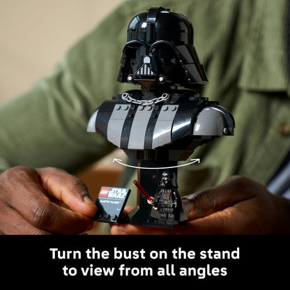 LEGO 75439 Star Wars 75439 Darth Vader Bust - Display Model Kit for Adults incl. Collectible Sith Minifigure w/Red Lightsaber |349 Pcs