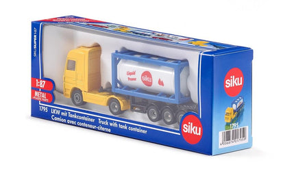 Siku 1795 Model Lorry with Tank Container (New Pc but packaging old n Damage)
