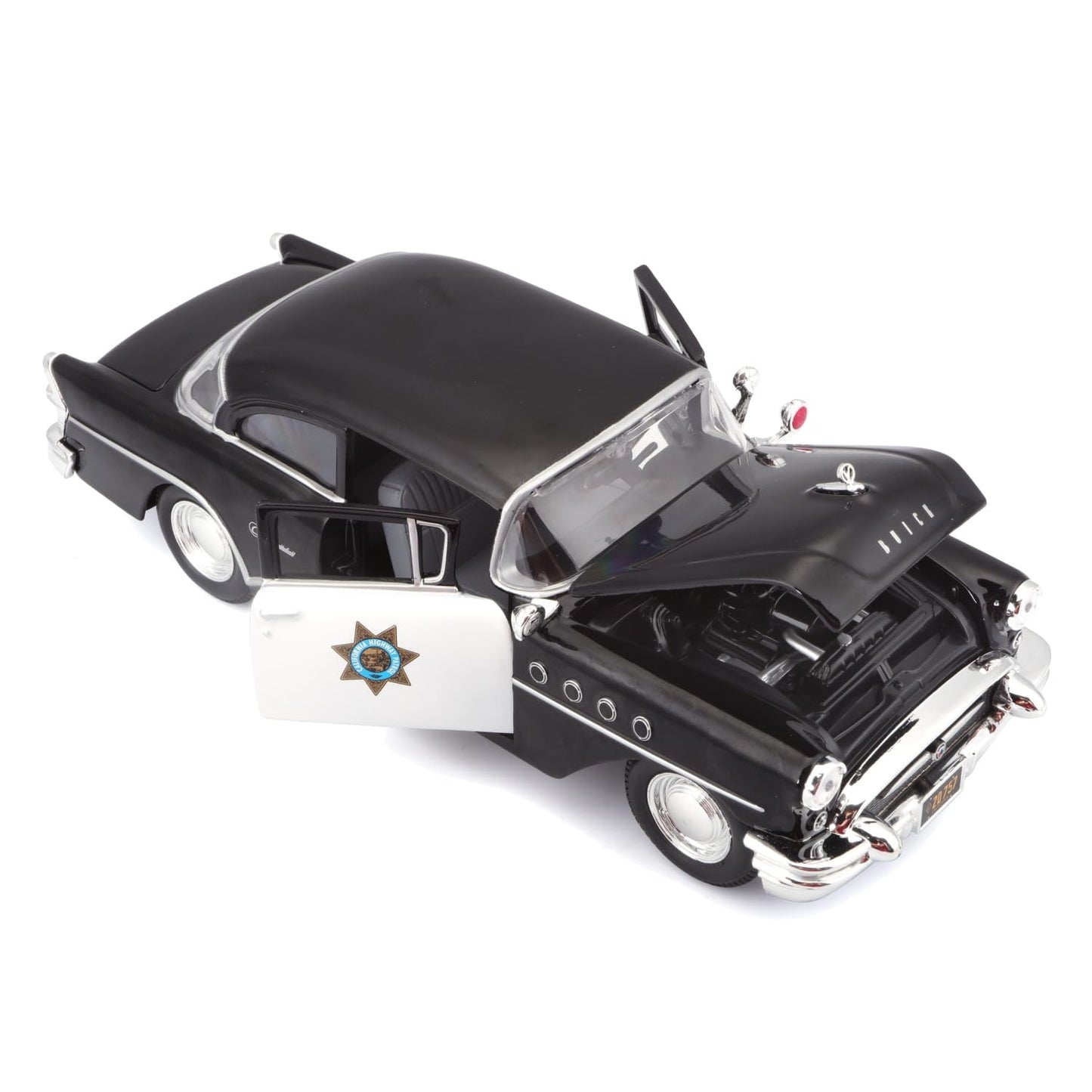 Maisto 1955 Buick Century Police Car 1:24 Die-Cast Model | Collector's Collection | Classic Die-Cast Replica