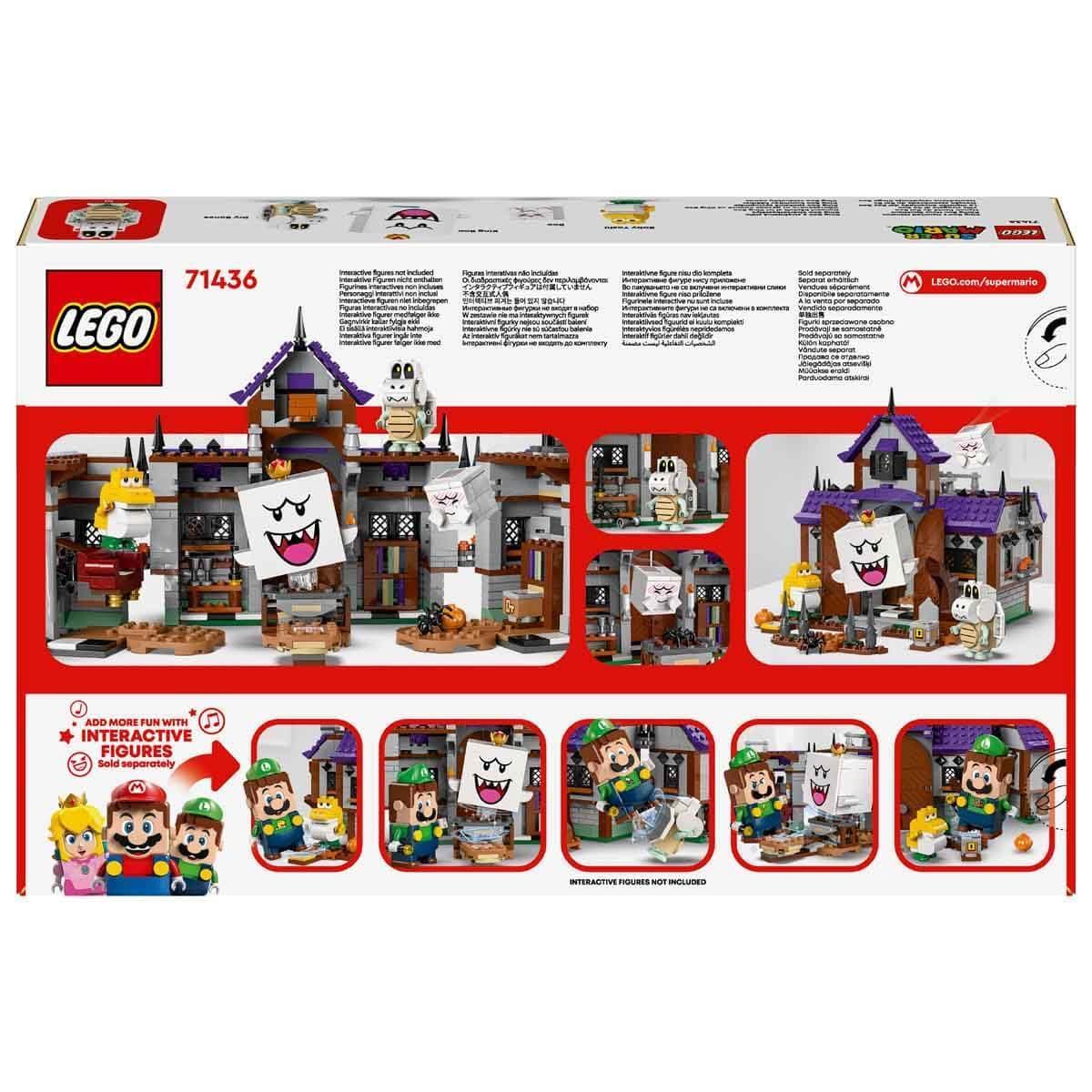 LEGO Super Mario 71436 Haunted King Boo's Villa  Ghostly Adventure House with Baby Yoshi &amp; Spooky Characters!