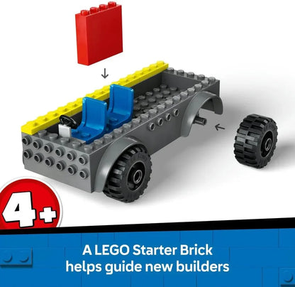 LEGO City - 60463 Fire Engine with Ladder Toy for Toddlers - Vehicle Set with a Truck and 2 Firefighter Minifigures for 4+ Year Old Boys & Girls - Educational Gifts for Preschool Kids