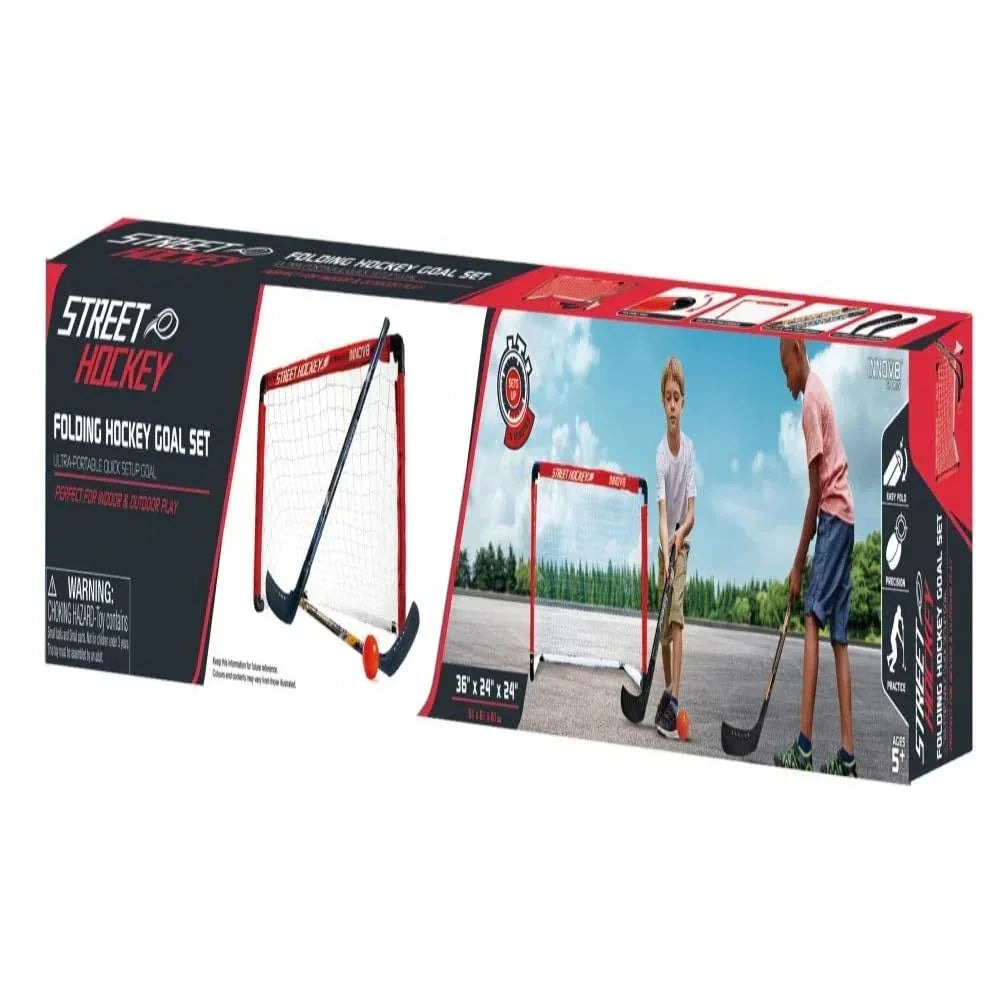 Innov8 Folding Hockey Goal Set, Portable, Durable, Easy Setup, Hockey Training - Jaiman Toys