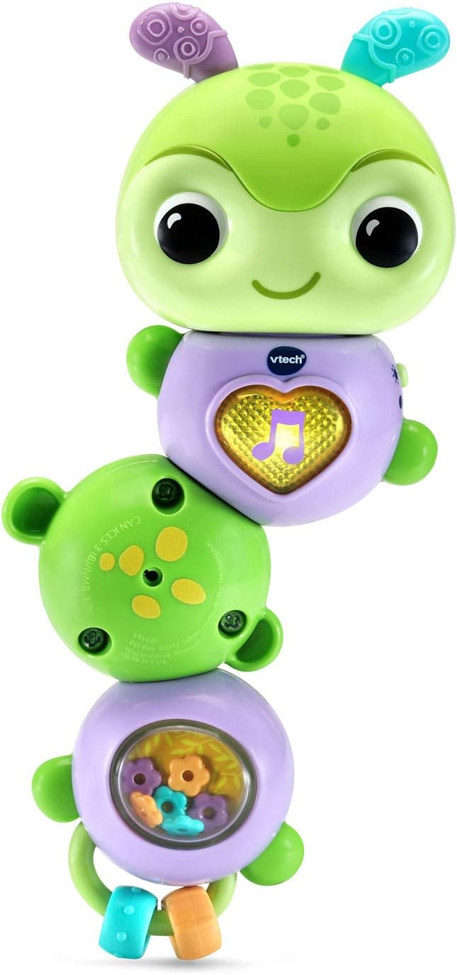 VTech Twist & Explore Caterpillar, Green | Interactive Musical Sensory Learning Toy for Babies 3+ Months