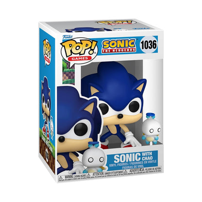 Funko Pop! Games Sonic The Hedgehog Sonic with Chao #1036 Vinyl Figure Collectible Toy Box Pack