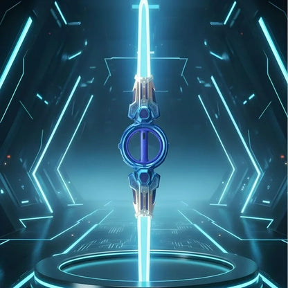 Fire Spiral Sword Double-Edged Rotating LED Lightsaber Toy with Colorful Lights (Assorted Colours)