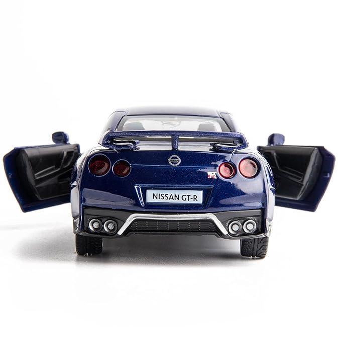 RMZ City 1:36 Nissan GT-R (R35)  Diecast Car – Blue| Openable Doors, Pull Back & Go with two variants