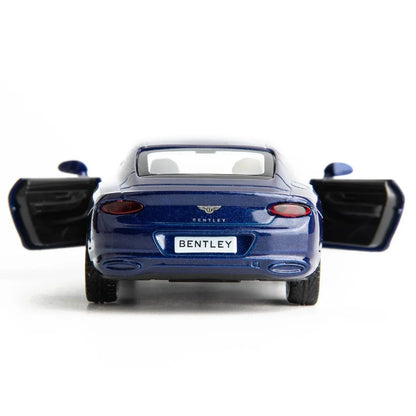 RMZ City 1:36 Bentley Continental GT Diecast Model Car – Opening Doors, Metal Body Luxury Coupe (Red & Blue Variants)