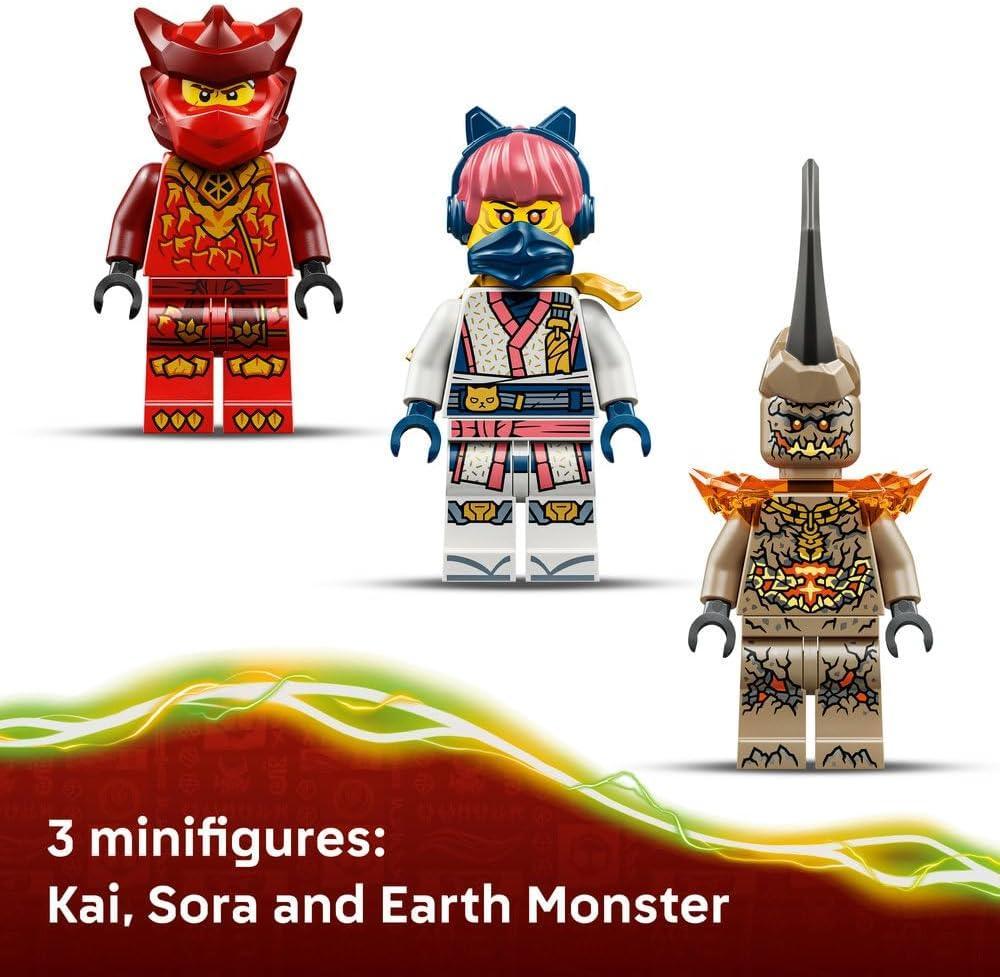 LEGO NINJAGO 71851 Kai's Dragon Mech Battle Pack - Ninja Toy w/an Action Figure, 3 Minifigures & Katanas - Birthday Gift for 6+ Year Old Boys & Fans