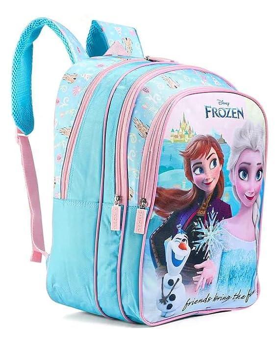 STRIDERS Frozen 18-Inch School Backpack with Sparkling Elsa & Anna Design Lightweight & Spacious - Jaiman Toys