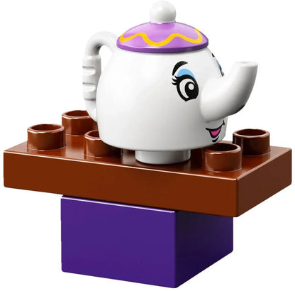 LEGO 10877 Duplo Disney Princess Belle’s Tea Party  (19 Pcs) – Building Blocks Set for Kids 2–5 Years, Educational Disney Toy