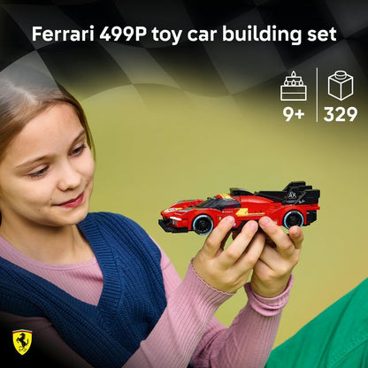 LEGO 77261 Speed Champions Ferrari 499P Hypercar Building Set | 329 Pieces | Collectible Racing Car Model