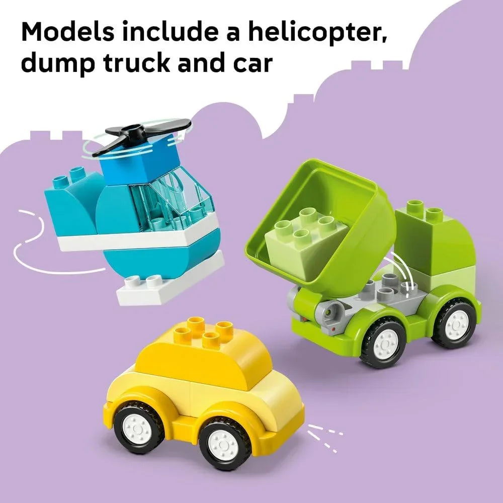 LEGO DUPLO 10474 Creative Vehicles - Educational Sorting Toy for Toddlers w/Cars & Trucks - Fine Motor Skills Development Set - Birthday Gift for 1+ Year Old Babies, Boys & Girls