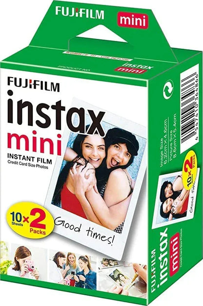 Fujifilm Instax Mini 90 Camera + 20 Shot Films + 1x Instax Photo Storage Box (Red, Instax Mini 90) - Jaiman Toys