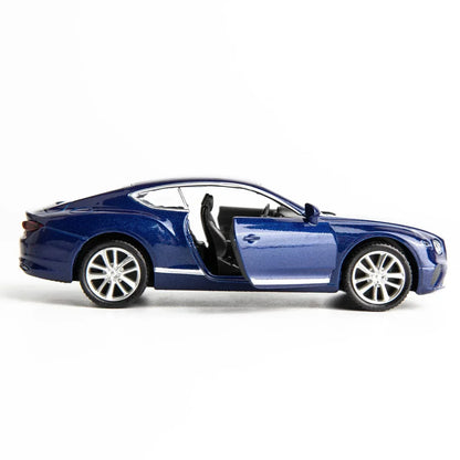RMZ City 1:36 Bentley Continental GT Diecast Model Car – Opening Doors, Metal Body Luxury Coupe (Red & Blue Variants)