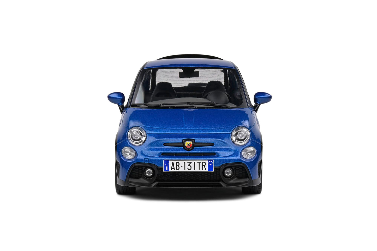 Solido 1:18 Fiat 500 Abarth Die-Cast Model Car – Blue Collector Scale Sports Hatchback