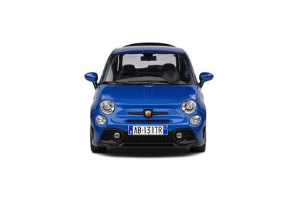Solido 1:18 Fiat 500 Abarth Die-Cast Model Car – Blue Collector Scale Sports Hatchback