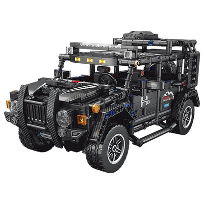 ThinkerPlace 1:14 DIY Blocks Pull-Back Jeep | Buildable STEM Construction Off-Road Toy Car for Kids 8+
