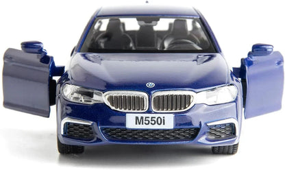 RMZ City BMW M550i 1:36 Die-Cast Alloy Car | Pull Back & Go | Openable Doors | 2 Color Variants