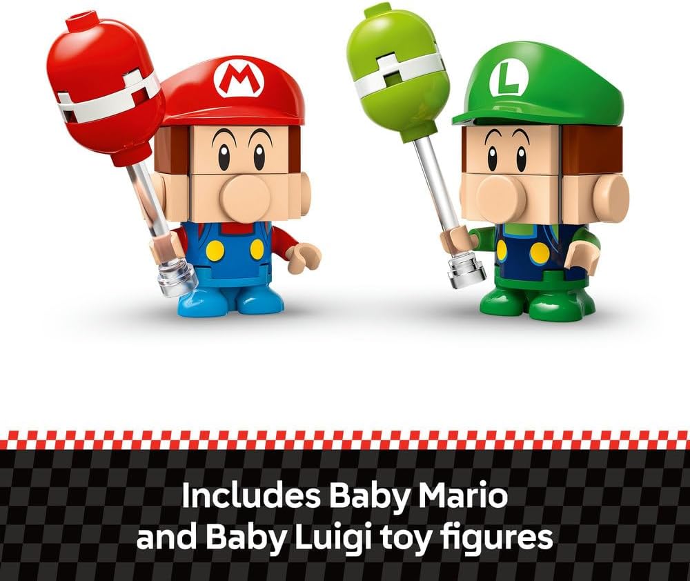 LEGO 72034 Super Mario Baby Mario vs Baby Luigi Mario Kart Set – 321 Pieces Racing Building Kit