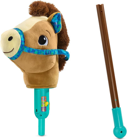 VTech Gallop & Giggle Horse Stick Pony with Motion Sensor | Interactive Musical Hobby Horse with Lights, Sounds & Learning Modes | Plush Riding Horse Toy for Kids