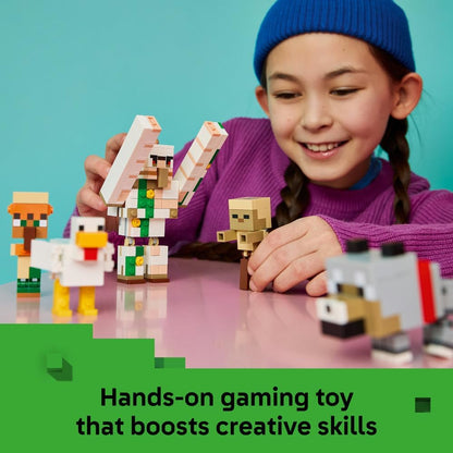 LEGO 21592 Minecraft Chicken Jockey Desert Attack Building Set | 428 Pieces | Interactive Minecraft Adventure Toy