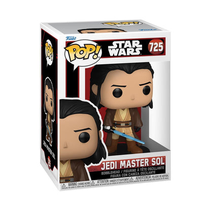 Funko Pop Star Wars Jedi Master Sol #725 Vinyl Bobblehead Figure – Star Wars Collectible Character with Window Display Box