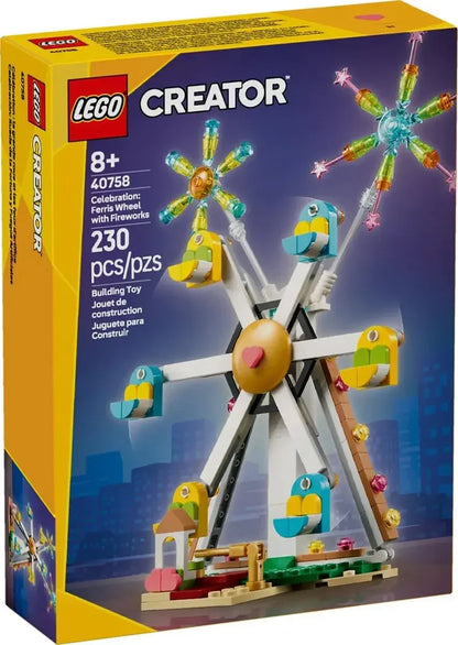 LEGO® Creator 40758 Celebration Ferris Wheel with Fireworks | 230 Pieces | Building Set | Age 8+