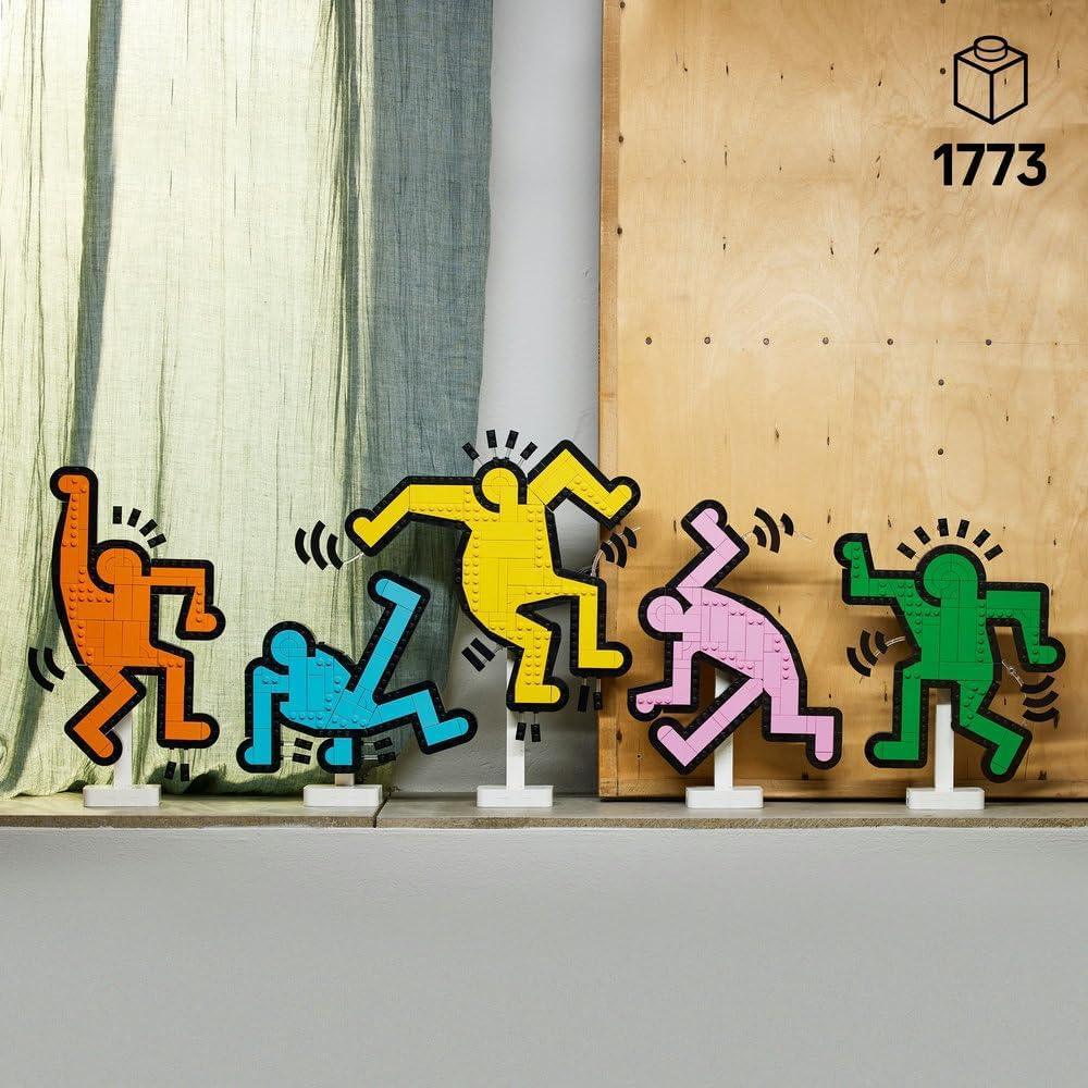 LEGO Art 31216  Keith Haring: Dancing Figures  1,773Piece PopArt Home Decor Build