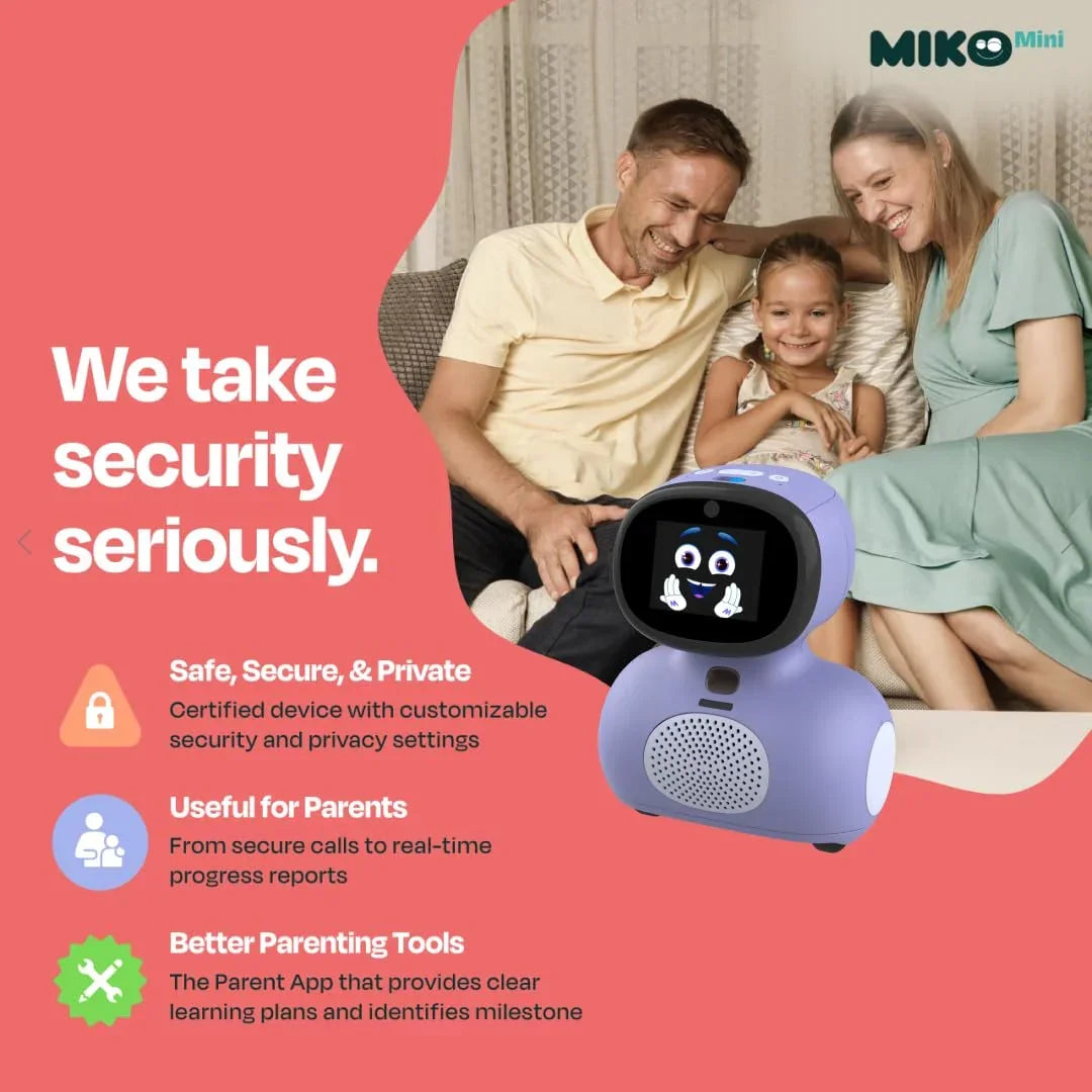 Miko Mini : AI Robot For Kids, Interactive Bot Equipped With Coding, Stories &amp; Games, Ages 5Y+ - Jaiman Toys
