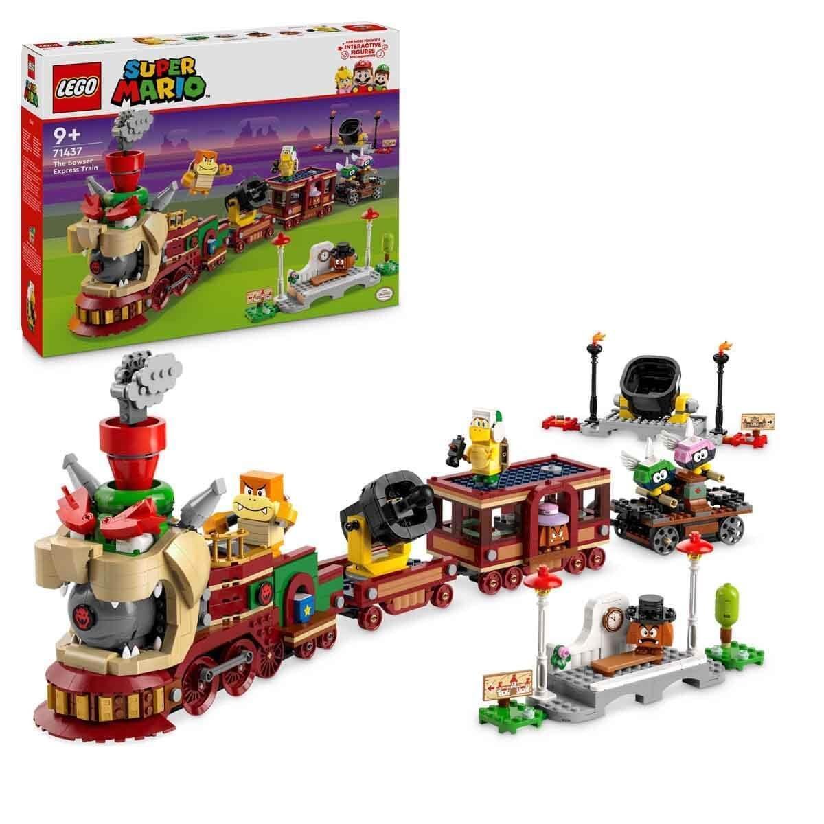 (Box Damage) LEGO 71437 Super Mario Bowser Express Adventure Train  Build, Play &amp; Collect with 6 Iconic Nintendo Characters - Jaiman Toys