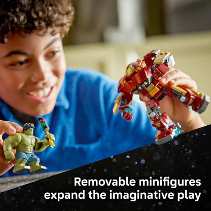 LEGO | Marvel 76343 Epic Battle: Hulkbuster vs. The Hulk - Superhero Toy w/ 2 Action Figures & Iron Man Minifigure - Avengers Gift for 9+ Year Old Boys & Fans