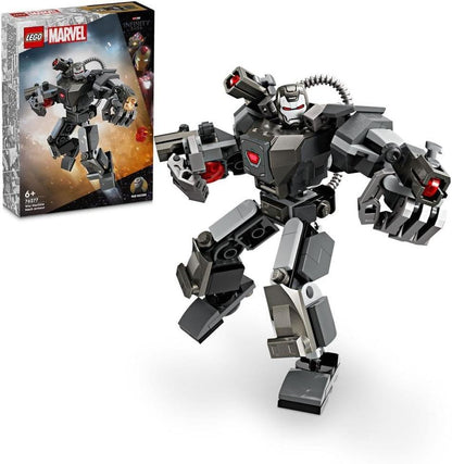 LEGO Marvel 76277 War Machine Mech Armour, Buildable Toy Action Figure for Kids with 3 Stud Shooters, Legendary Character from the MCU, Gifts for Boys and Girls Aged 6 Plus Years Old