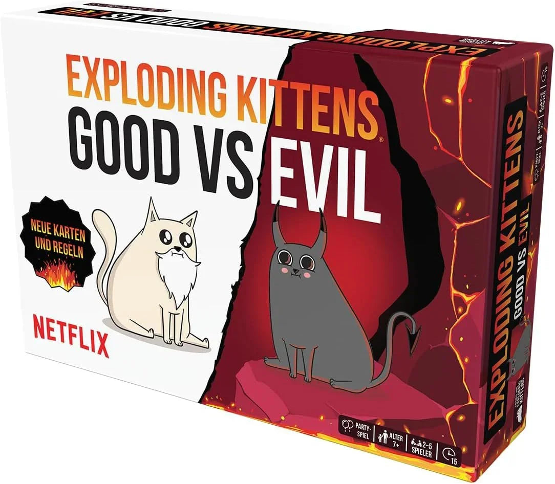 Exploding Kittens: Good vs. Evil Card Game | Party Strategy Game for Family & Friends