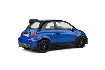 Solido 1:18 Fiat 500 Abarth Die-Cast Model Car – Blue Collector Scale Sports Hatchback