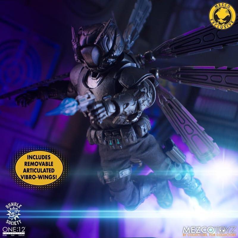 Mezco One:12 Collective Rumble Society Krig-13 Eradicator Hornet Edition Figure - Jaiman Toys