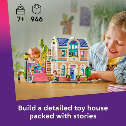 LEGO Friends 42687 Liann's Family House Toy - Miniature Set incl. a Garden, 4 Mini Dolls, Pet Axolotl & Gecko Animal Figures and Accessories - Birthday Gift for 7+ Year Old Girls