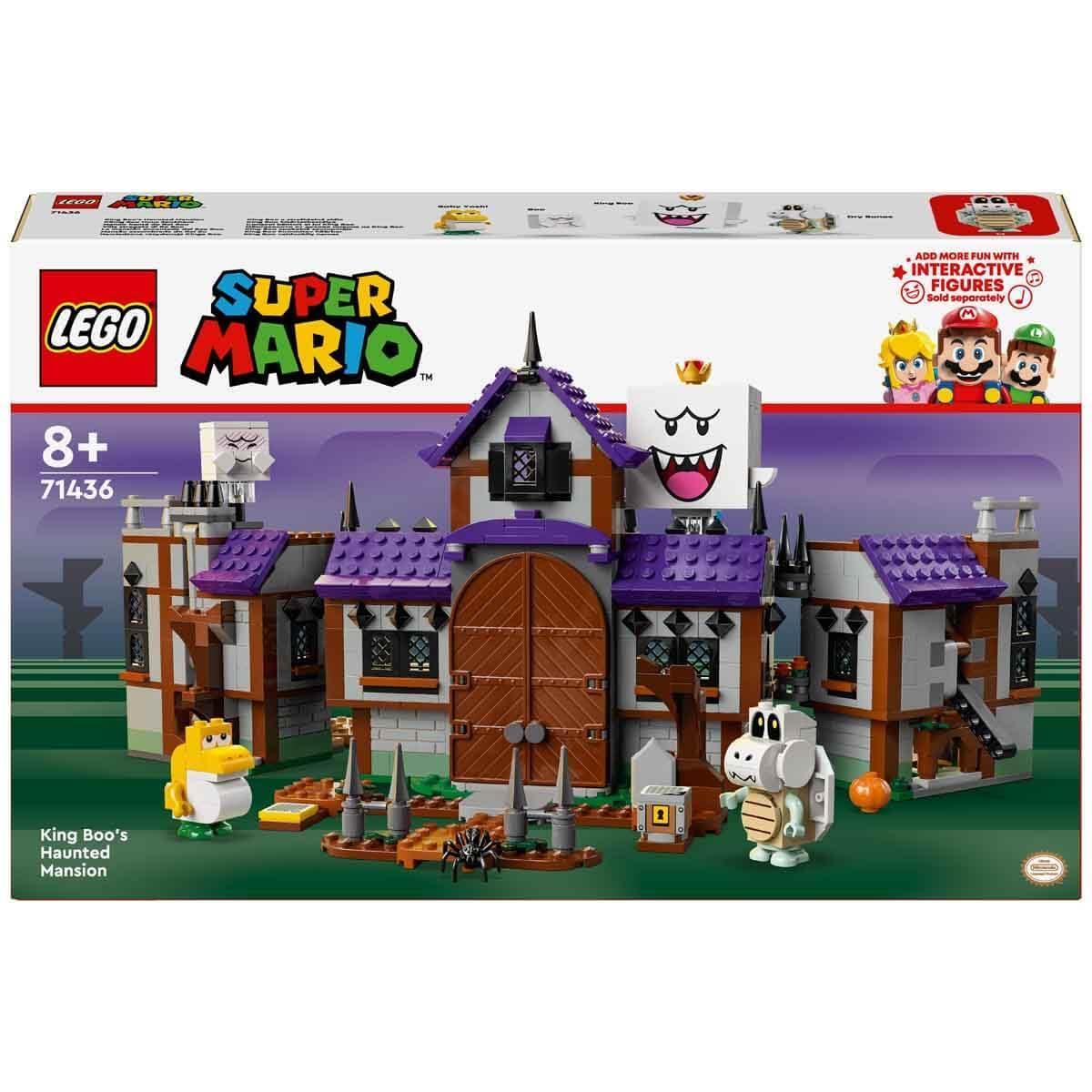 LEGO Super Mario 71436 Haunted King Boo's Villa  Ghostly Adventure House with Baby Yoshi &amp; Spooky Characters!