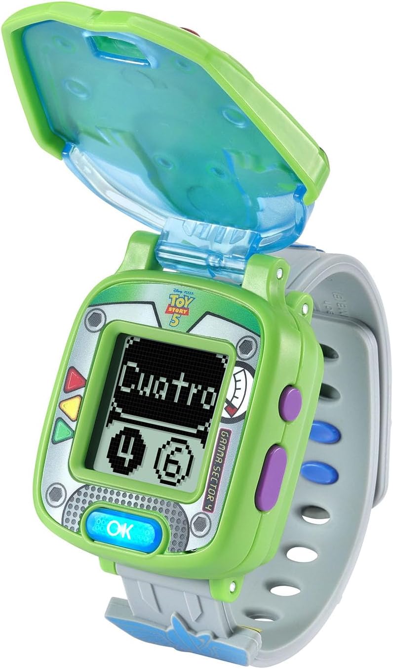 VTech Disney Pixar Toy Story 5 Buzz Lightyear Learning Watch | Interactive Educational Kids Watch with Games, Clock, Timer & Buzz Lightyear Voice