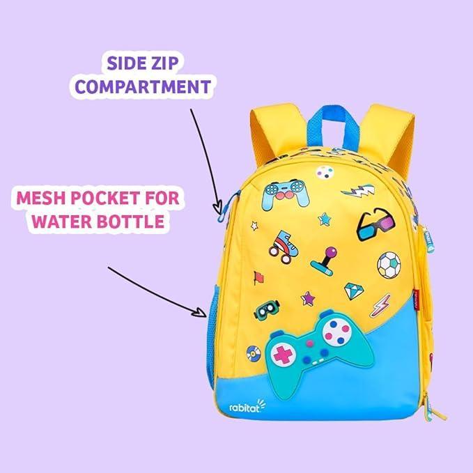 Rabitat School Bags Smash Unisex School Bag – Fun & Durable Backpack for Kids (4-8 Years) - Jaiman Toys