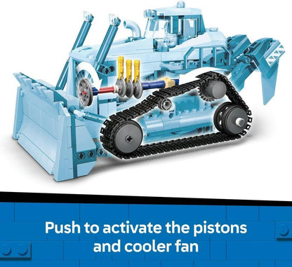 LEGO City - 60466 Yellow Bulldozer Toy - Large Construction Vehicle Building Set - incl. 3 Minifigures plus Loose Bricks & Road Signs - Birthday Gift for 8+ Year Old Boys