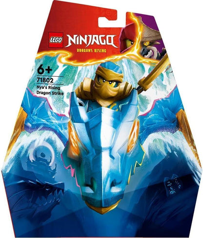 LEGO NINJAGO 71802 Nya’s Rising Dragon Strike Model, Toy Figure Building Set for 6 Plus Year Old Girls, Boys & Kids with Ninja Character Nya Minifigure and Katana Sword Accessory, Birthday Gift Idea