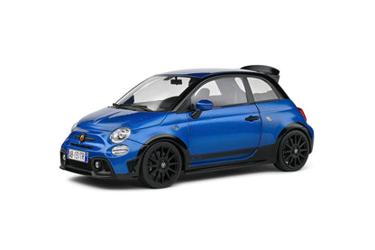Solido 1:18 Fiat 500 Abarth Die-Cast Model Car – Blue Collector Scale Sports Hatchback