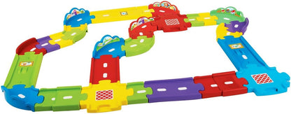 VTech Go! Go! Smart Wheels Deluxe Track Playset | Expandable Interactive Track Set with SmartPoint Technology & Multiple Track Pieces for Toddlers
