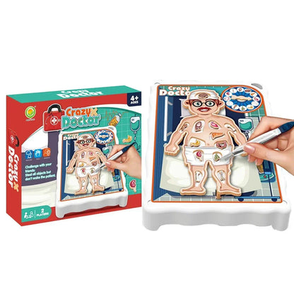 Crazy Doctor Operation Board Game – Precision Surgery Fun - Jaiman Toys