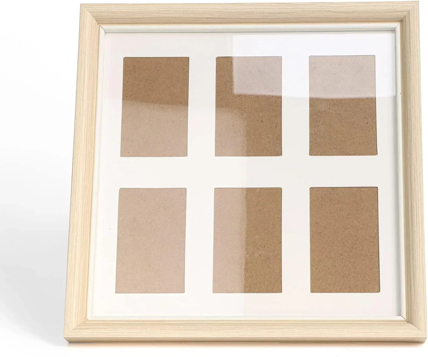 Fujifilm Instax Camera Accessories - Wooden Photo Frame 6 Inch with Six Photo Frame, Scratch Resistant Wooden Photo Frames, For Tabletop Display, Wall Mount... 1 Piece - Jaiman Toys