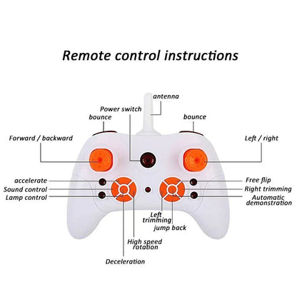 JJRC Q207 2.4G Double-Sided RC Stunt Car with Camera, Lights & Bounce Action Car