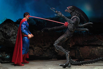Superman vs Aliens Collector Action Figure Box Set | DC Comics × Aliens Crossover | Premium Collector Edition | Display Box | 17+ Collectible