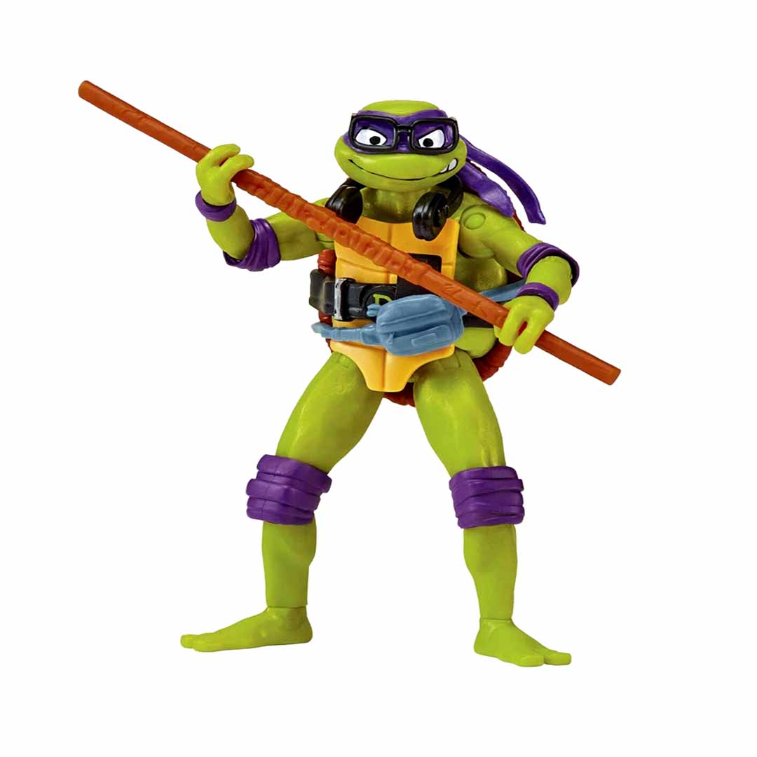Teenage Mutant Ninja Turtles Mutant Mayhem Donatello Action Figure | 4.5 Inch TMNT Collectible with Accessories