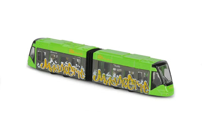 Majorette Man City Bus & Siemens Avenio Tram – Perfect for Young Collectors! - Jaiman Toys