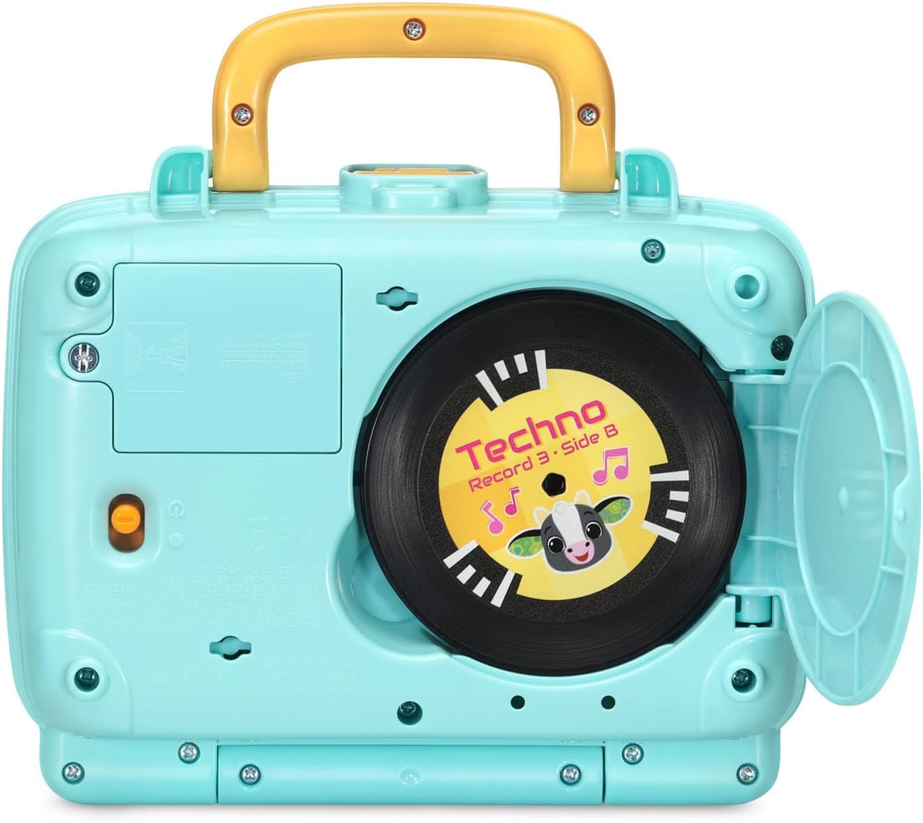 VTech DJ Scratch Cat Record Player | Interactive Musical Learning Toy with 5 Music Records, DJ Mixing, Lights & Sounds for Toddlers